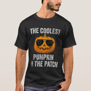 Kinder Coolster Kürbis im Patch-Shirt Halloween T-Shirt