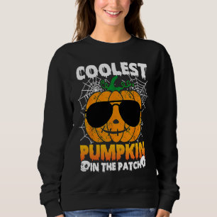 Kinder Coolster Kürbis Im Patch-Spinnweb-Toddle Sweatshirt