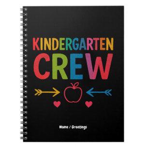 Kinder Crew Kindergarten Spaß zurück zur Schule Notizblock