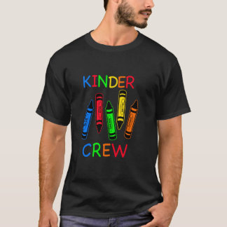 Kinder Crew Kindergartenlehrer T- 1. Schultag T-Shirt