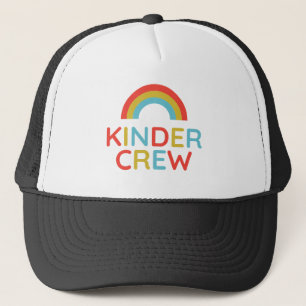 Kinder Crew Regenbogen – Süße Pastellfarben Zurück Truckerkappe