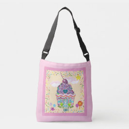 Kinder Cupcake House und Candy Pink Lila Tasche