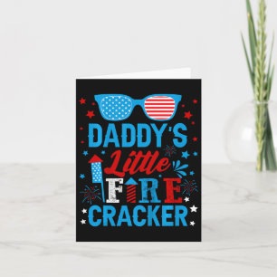 Kinder Daddys Little Firecracker Independence Day Karte