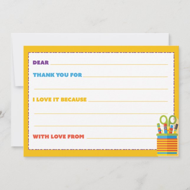 Kinder Danke Karte (Vorderseite)