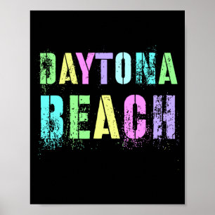 Kinder Daytona Beach Familienurlaub Surftrip Poster