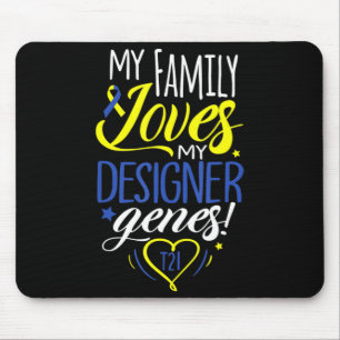 Kinder der Familie T21 World Down Syndrome Awarene Mousepad