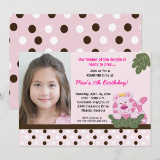 KINDER DER JUNGLE *FOTO* Geburtstag 12x18 Einladung