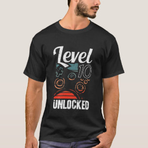 Kinder der Stufe 10 Entsperrter Videospieler Liebh T-Shirt