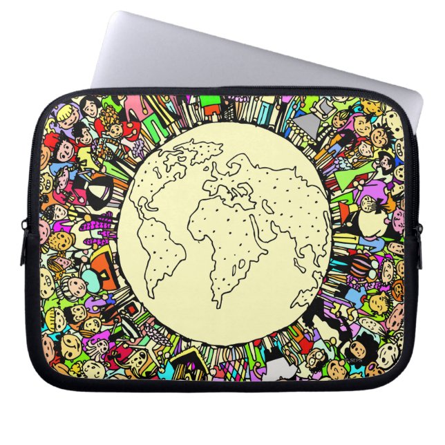 Kinder der Welt Laptopschutzhülle (Vorderseite)