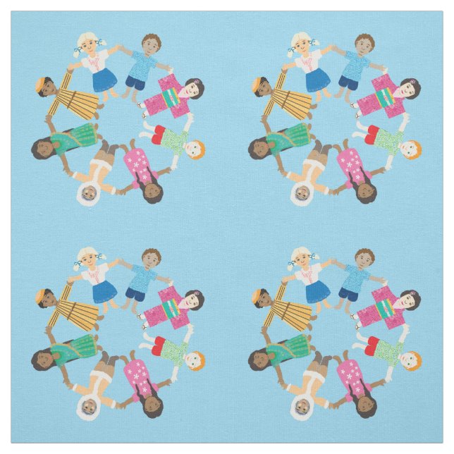 Kinder der Welt Stoff (Muster)