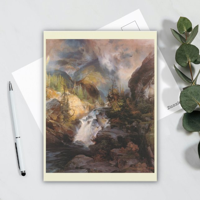 Kinder des Berges von Thomas Moran Postkarte (Von Creator hochgeladen)