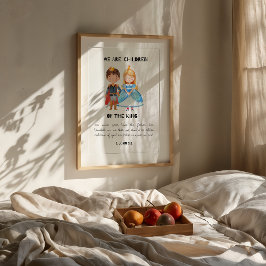 Kinder des King Christlich Kinderzimmer Print Poster