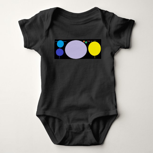 Kinder des Sonnensystems Baby Strampler (Vorderseite)