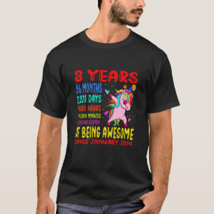 Kinder, die 8 Jahre Phantastisch sind, am 8. Gebur T-Shirt