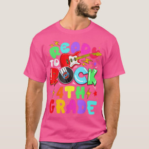 Kinder, die auf der 4. Klasse Gitarre sitzen, zurü T-Shirt