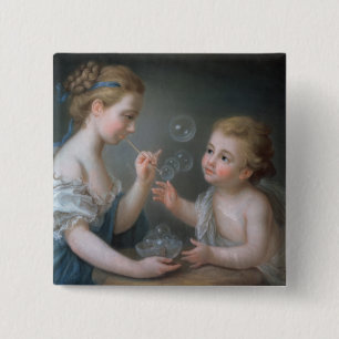 Kinder, die Blasen durchbrennen Button