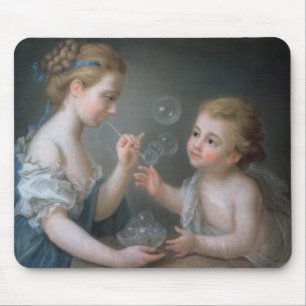 Kinder, die Blasen durchbrennen Mousepad