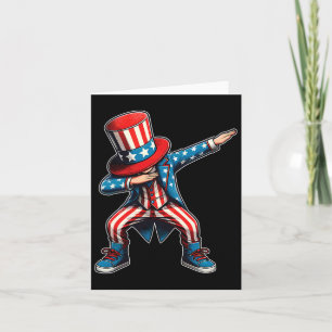 Kinder, die die amerikanische Flagge unseres Kinde Karte