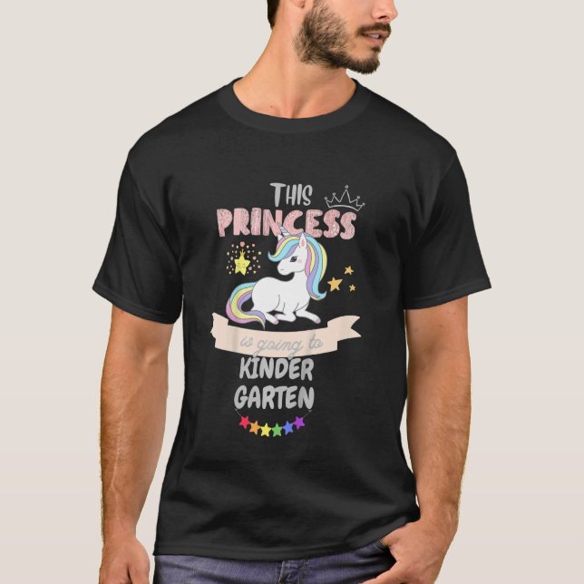 Kinder, die diese Prinzessin zum Kindergarten Mädc T-Shirt (Vorderseite)