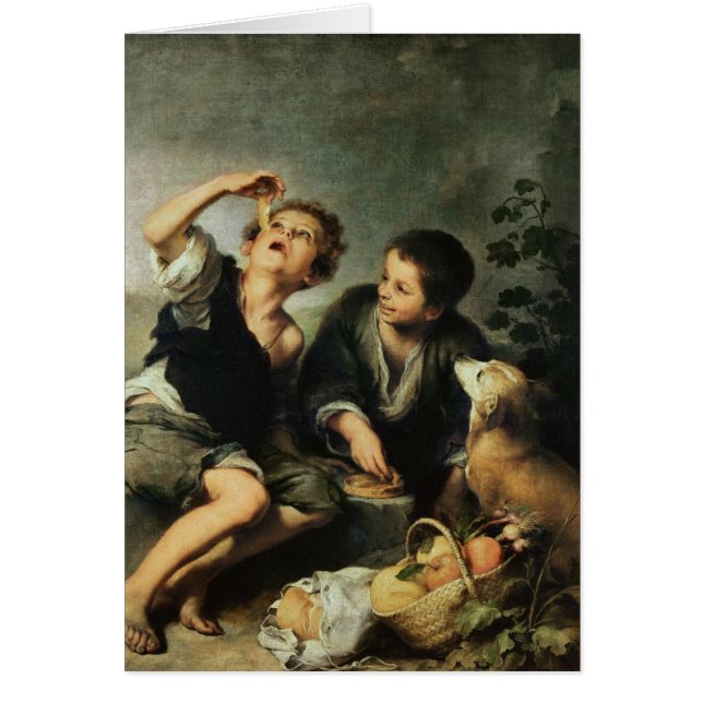 Kinder, die eine Torte, 1670-75 essen (Vorne)
