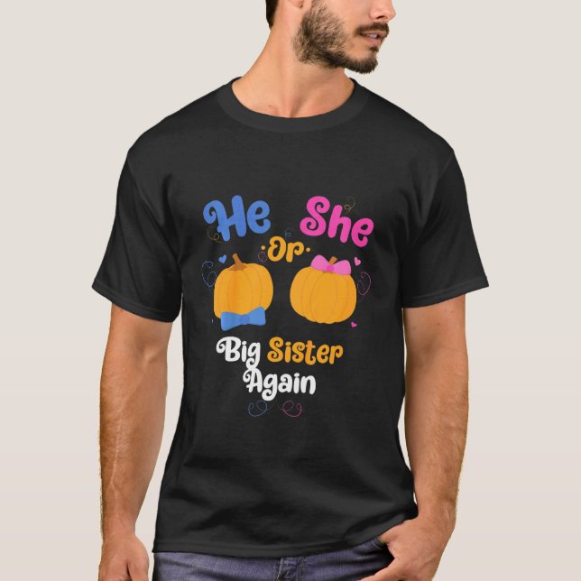 Kinder, die er oder sie große Schwester wieder Ges T-Shirt (Vorderseite)