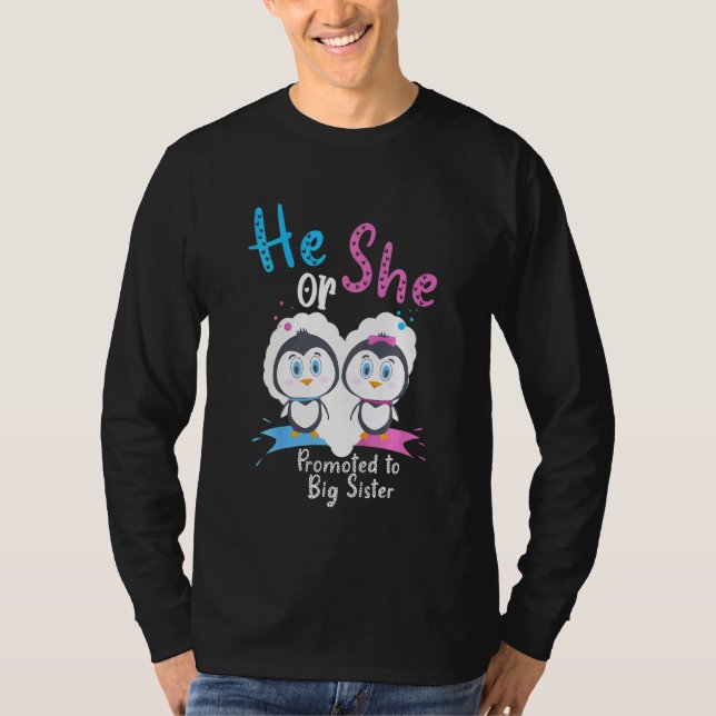 Kinder, die er oder sie zu einem großen Schwester  T-Shirt (Vorderseite)