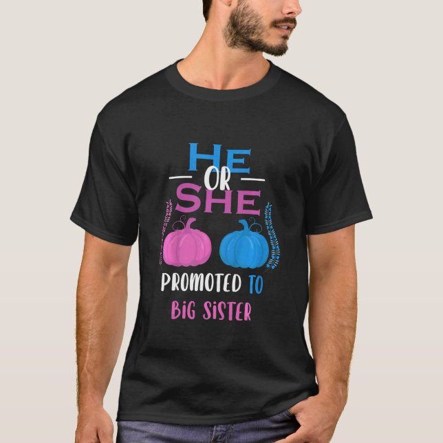 Kinder, die er oder sie zu einer großen Schwestern T-Shirt (Vorderseite)