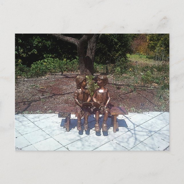 Kinder, die gut lesen postkarte (Vorderseite)