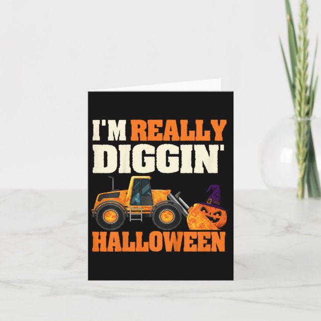 Kinder, die Halloween Pumpkin Truck Kinder Kleinki Karte (Vorderseite)