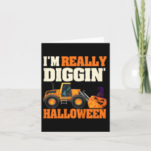 Kinder, die Halloween Pumpkin Truck Kinder Kleinki Karte