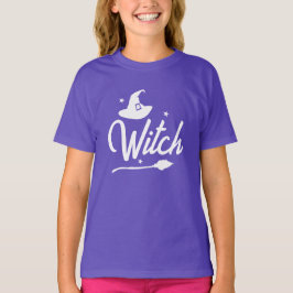 Kinder, die HexenHalloween-T - Shirt, Hutschuh T-Shirt