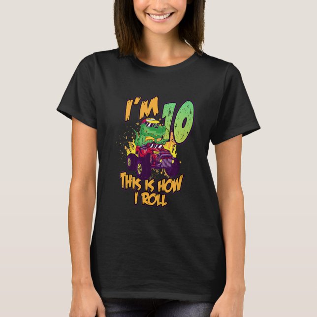 Kinder, die ich 10 bin, so rolle ich den Kid's Mon T-Shirt (Vorderseite)