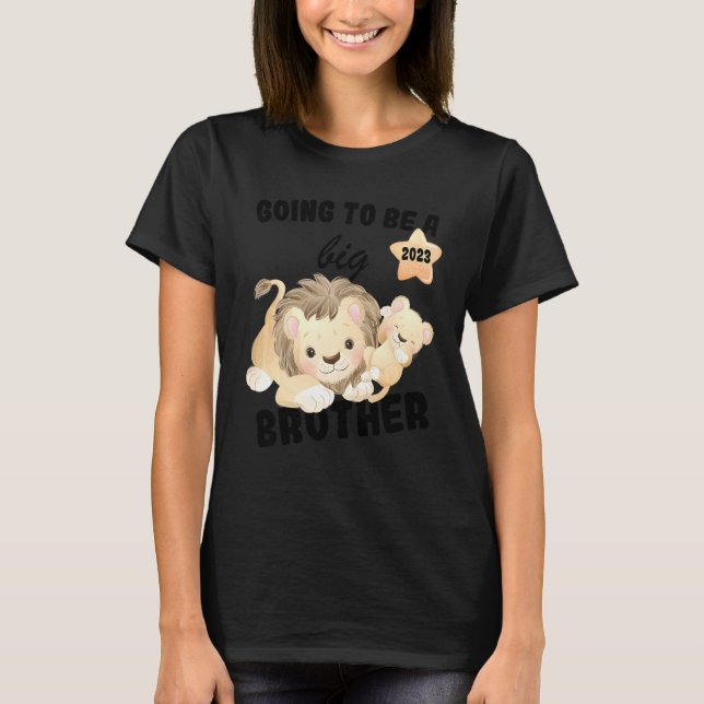 Kinder, die ich 2023 als großer Bruder ankündigen  T-Shirt (Vorderseite)