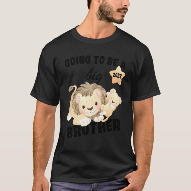 Kinder, die ich 2023 als großer Bruder ankündigen  T-Shirt (Vorderseite)