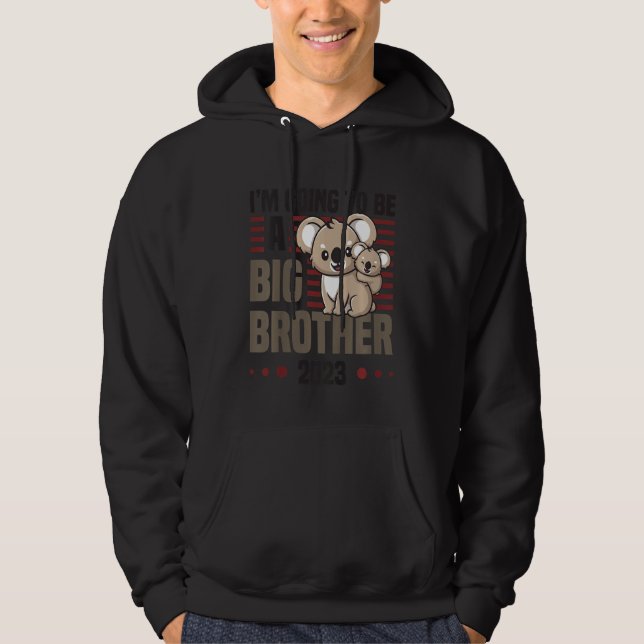 Kinder, die ich als großer Bruder 2023 schwanger w Hoodie (Vorderseite)