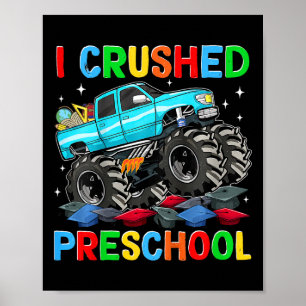 Kinder, die ich am letzten Tag der Schule in Monst Poster