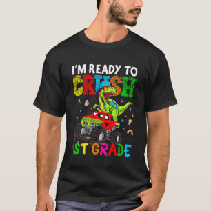 Kinder, die ich bereit bin, den ersten Grade Dino T-Shirt