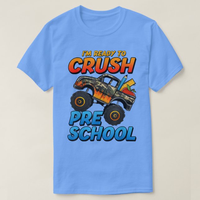 Kinder, die ich bereit bin, den Vorschul-Monster-T T-Shirt (Design vorne)