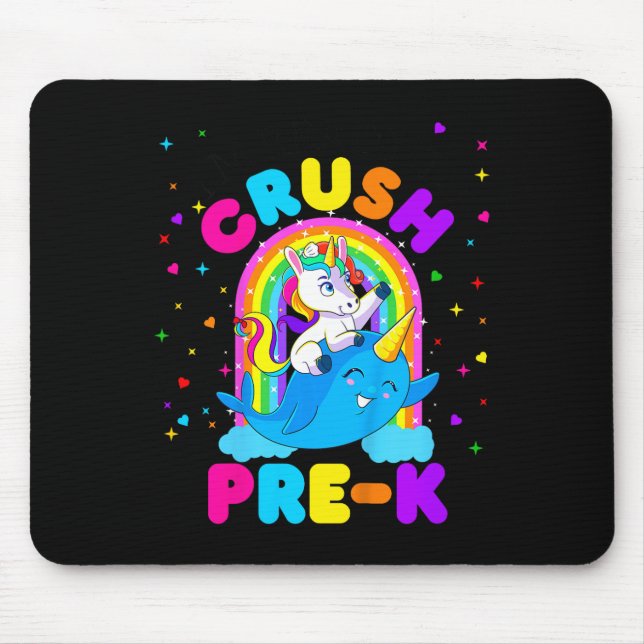Kinder, die ich bereit bin, Pre-K Unicorn zu zerdr Mousepad (Vorne)