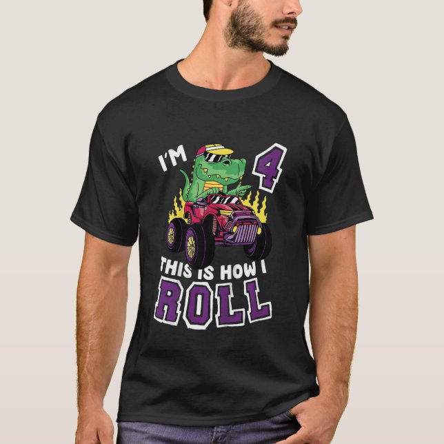 Kinder, die ich bin 4 So Roll Monster Truck 4. T-Shirt (Vorderseite)
