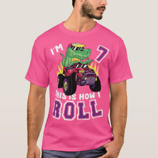 Kinder, die ich bin 7 So Roll Monster Truck 7. T-Shirt