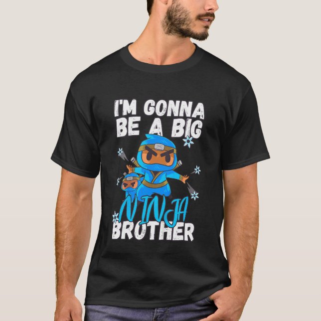 Kinder, die ich bin, werden ein großer Ninja Brude T-Shirt (Vorderseite)