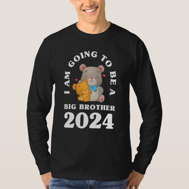 Kinder, die ich ein großer Bruder 2024 Bears Futu  T-Shirt (Vorderseite)