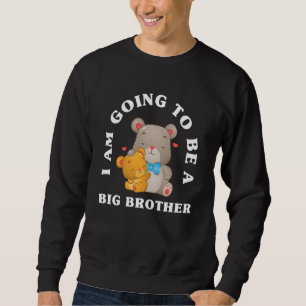 Kinder, die ich ein großer Bruder Bären der Zukunf Sweatshirt