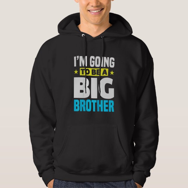 Kinder, die ich ein großer Bruder sein werde Hoodie (Vorderseite)