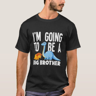 Kinder, die ich ein großer Bruder von Dino Dinosau T-Shirt