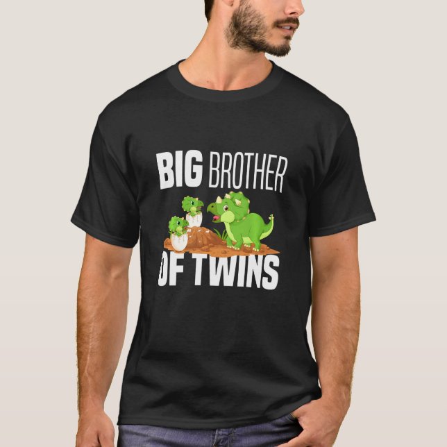 Kinder, die ich ein großer Bruder von Zehn Dino D  T-Shirt (Vorderseite)