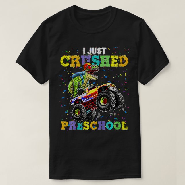 Kinder, die ich gerade zerdrückt Pre-School Dinosa T-Shirt (Design vorne)