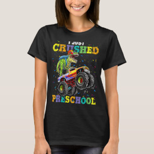 Kinder, die ich gerade zerstörte Vorschule Dinosau T-Shirt