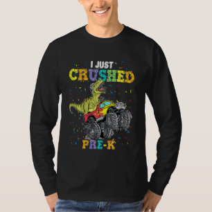 Kinder, die ich gerade zerstörte Vorschule Dinosau T-Shirt